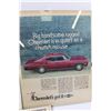 Image 2 : (5) Framed Car Advertisements -- Chevrolet, Chevelle, Impala (13 x 10")