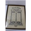 Image 2 : Framed Grand Lodge of Saskatchewan Free Masons Masonic Certificate (1931?) (19-1/4 x 15-1/4")