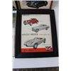Image 3 : (4) Framed Car Advertisements - Plymouth, Charger, Arnolt, Lagonda, Aston Martin (8.5 x 11-1/4" +)