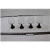 Image 1 : (4) Glasses with Black Base