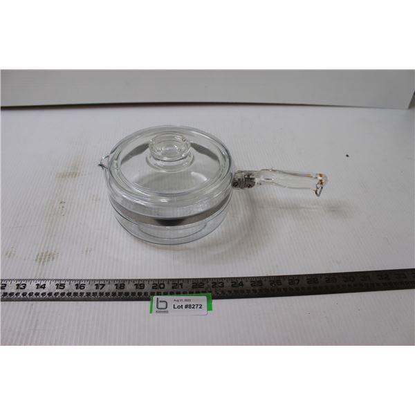 Glass Pot with Spout and Lid