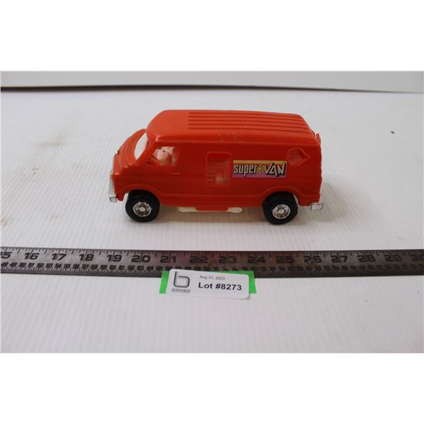 Plastic Orange Super Van Toy