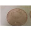 Image 4 : 2-Pink Depression Glass Saucers + Assorted Glassware