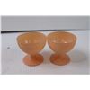 Image 3 : Small Pink Glasses and Pink Depression Glass Creamer