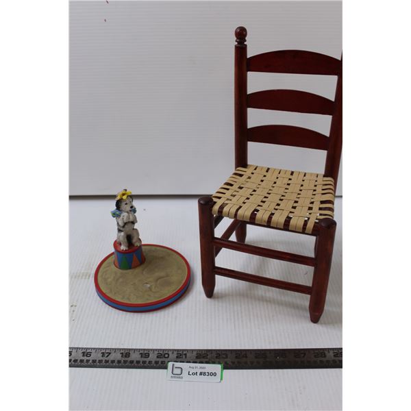 Doll Chair and Circus Dog Toy