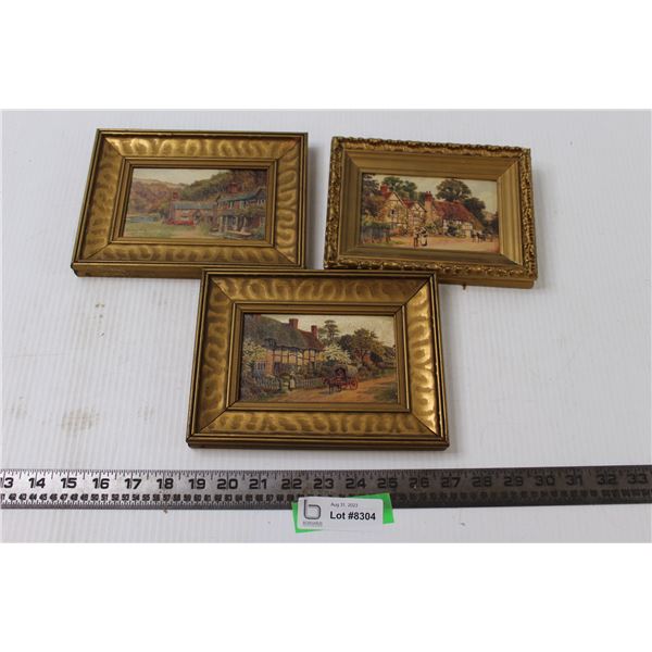 (3) Decorative Prints in Frames