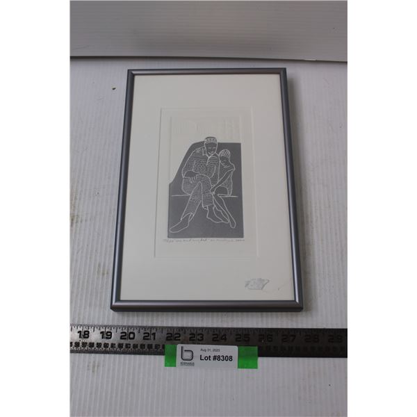 Numbered Engraving in Frame 77/150