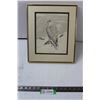 Image 1 : Framed Print of Hawk Numbered 4/90 Frank L Beebe