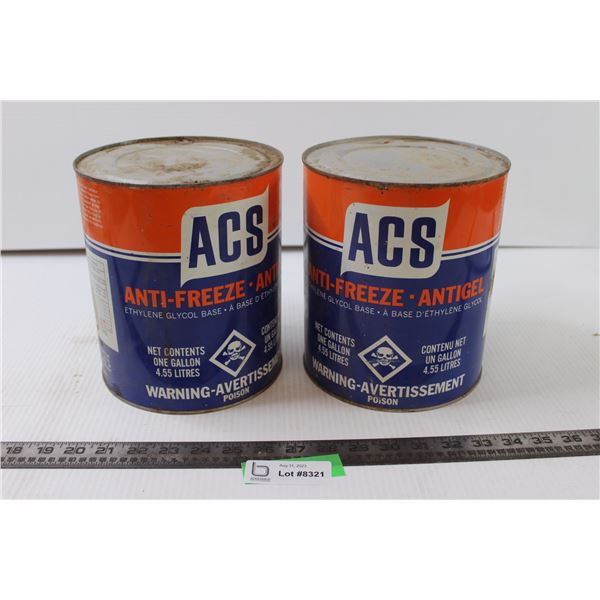 (2) ACS Anti Freeze Tins