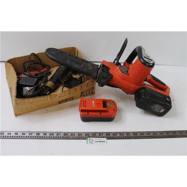 Battery Operated Chain Saw and Other Tools