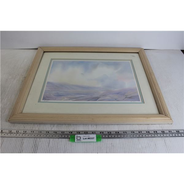 Framed Watercolour Painting by Kai Lus - 18 1/2" x 22"