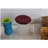 Image 7 : Assorted Kitchenware and Baskets - Water Bottles, Containers