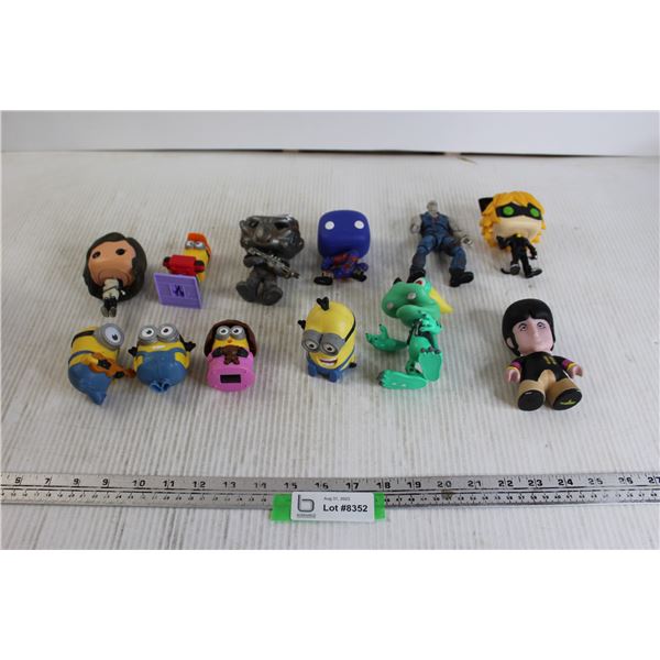 Assorted Funko Pop Figurines, Despicable Me Minion Toys, Assorted Figurines