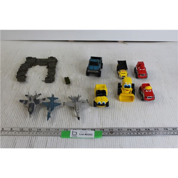 Assorted Kids Toys - Tonka, Planes, 1984 Buddy L Toy Car, Misc.