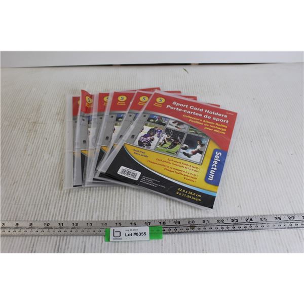 (6) Packages Sports Card/Trading Card Holders - Sealed