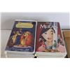 Image 2 : (10) Disney VHS Tapes - Lady and the Tramp, 101 Dalmatians, Snow White, Mulan, Winnie the Pooh, Beau