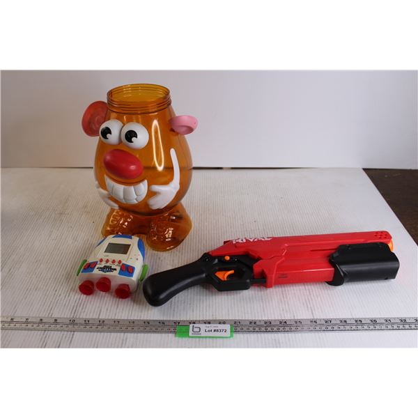 Mr. Potatohead Container, Buzz Lightyear Game - Untested, NERF Rival Toy Gun