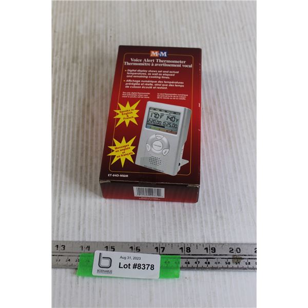 M&M Voice Alert Thermometer - NIB