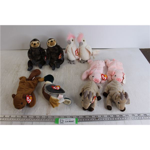 (10) Beanie Babies