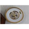 Image 3 : (2) Chokin Decorative Plates, Decorative Plate in Decorative Case (24KT Gold Rim)