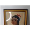 Image 2 : Framed Art of an Indigenous Woman - 19 1/2" x 21 1/2"