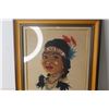 Image 3 : Framed Art of an Indigenous Woman - 19 1/2" x 21 1/2"