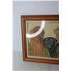 Image 4 : Framed Art of Dogs - 17" x 21"