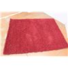 Image 3 : *Carpet Art Decor - Curly Red Shag (3' 11" x 5' 3")