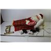 Image 1 : Snoring Santa in Bed w/Music (bed is quite damaged) (sound works)