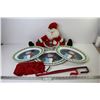 Image 1 : Stuffed Santa - Plastic Platters - Door Hangers - Table Runner