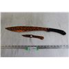 Image 1 : Skull Machete - 16", Skull Throwing Knife