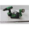 Image 1 : John Deere Rechargable Drill with Battery and Charger, Flashlight