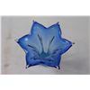 Image 2 : Blue Art Glass Flower Vase