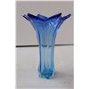 Image 3 : Blue Art Glass Flower Vase