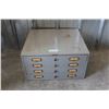 Image 1 : **4-Drawer Metal Cabinet with Contents- 19" x 17", Heavy, Can't be Shipped