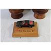 Image 2 : Ceramic Curling Rock - Mini Car  - Wooden Craft Items
