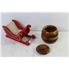 Image 4 : Ceramic Curling Rock - Mini Car  - Wooden Craft Items