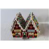 Image 5 : (3) Knitted Buildings w/Beads