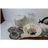 Image 2 : Assortment of Kitchen Ware - Kettle - Flashlight - Pitcher - Bowl - Misc. Items