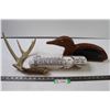 Image 1 : Loon Bank, Novelty Fireplace Log and Antler