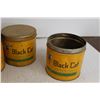 Image 4 : (4) Black Cat Cigarette Tins, (2) Vogue Cigarette Tins