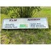 Image 1 : K & M Autobody Electric Sign in Working Condition (10' x 30") (Located Off-Site)
