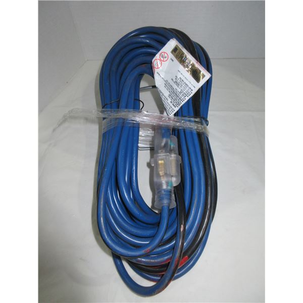 NEW:  APPROX. 50' EXTENSION CORD WITH LIGHTED ENDS