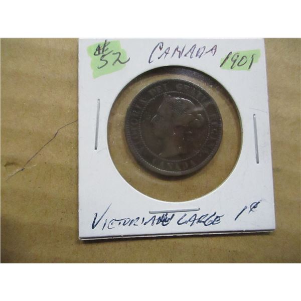 1901 CANADA VICTORIAN LARGE PENNY