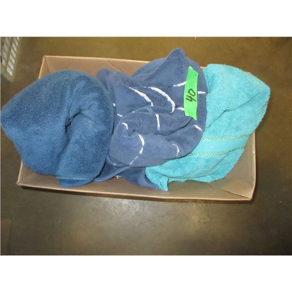 ESTATE:  BOX C/W ASSORTED TOWELS