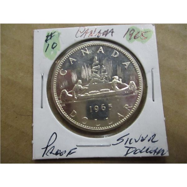 1965 PROOF CANADA SILVER DOLLAR