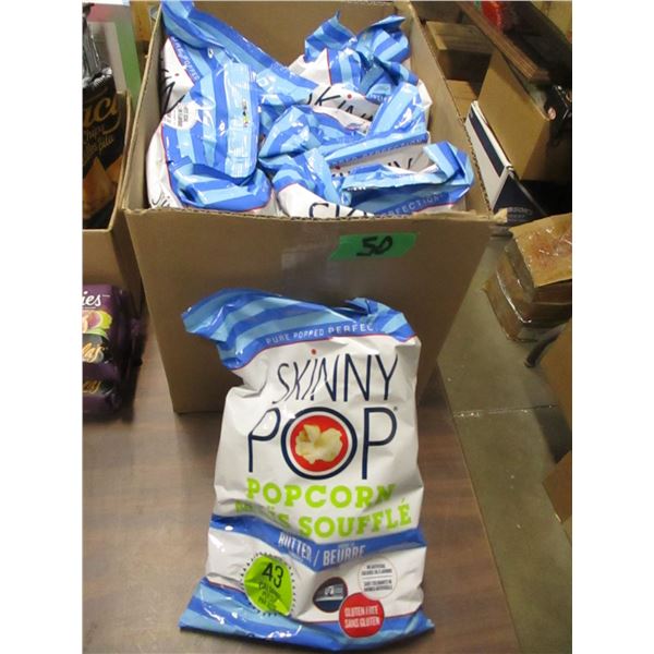 SHELF PULLS (AS IS):  SKINNY POP BUTTER POPCORN (125G)