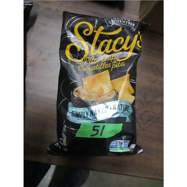 SHELF PULLS (AS IS):  STACY PITA CHIPS (227 G)