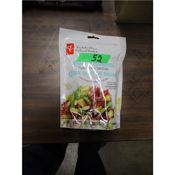 SHELF PULLS (AS IS):  LIGHTYLY BUTTERED CROUTONS (140G)