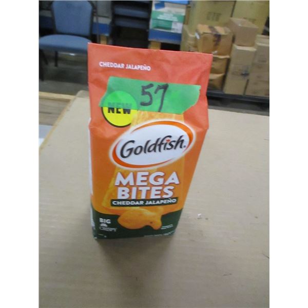 SHELF PULLS (AS IS):  GOLDFISH CHEDDAR JALAPENO CRACKERS (167G)